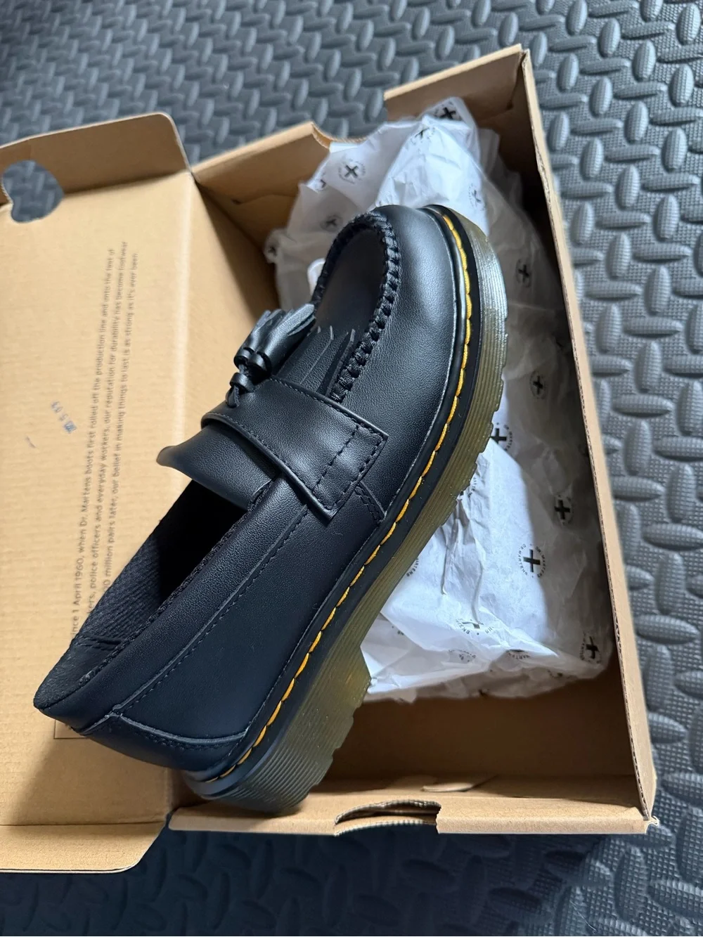 Dr. Martens Adrian Loafer with Yellow Welt Stitching